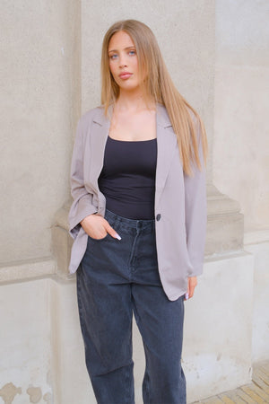 Oversized Blazer - Grau
