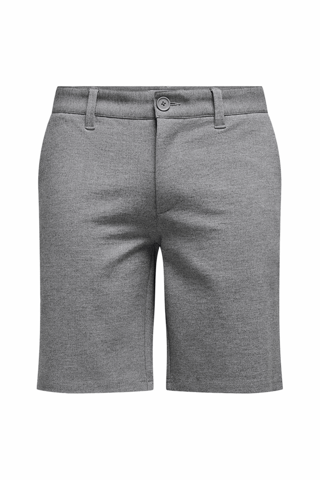 Chino Shorts - Graue Melange