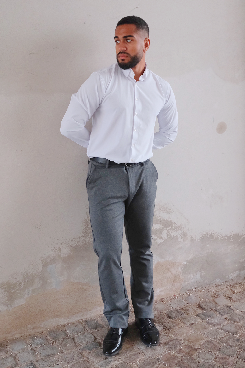 Performance Pants Breit - melange grau