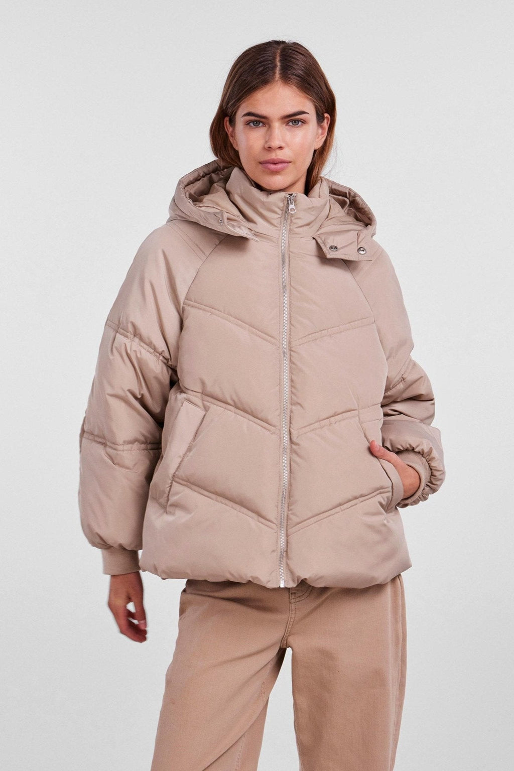 Neli City Pufferjacke - Silver Mink