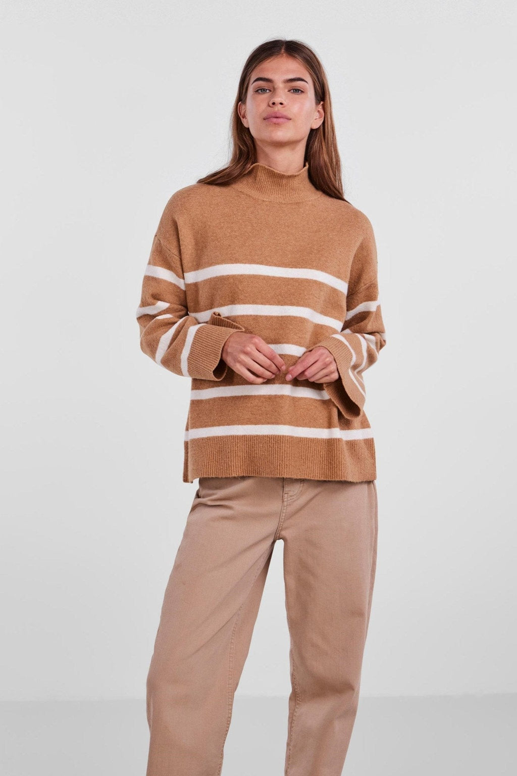 Nuska Oversize Strip - Indian Tan