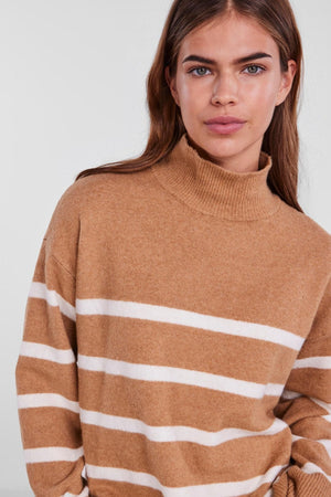 Nuska Oversize Strip - Indian Tan