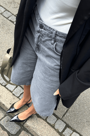 Denim Jorts - grauer Denim