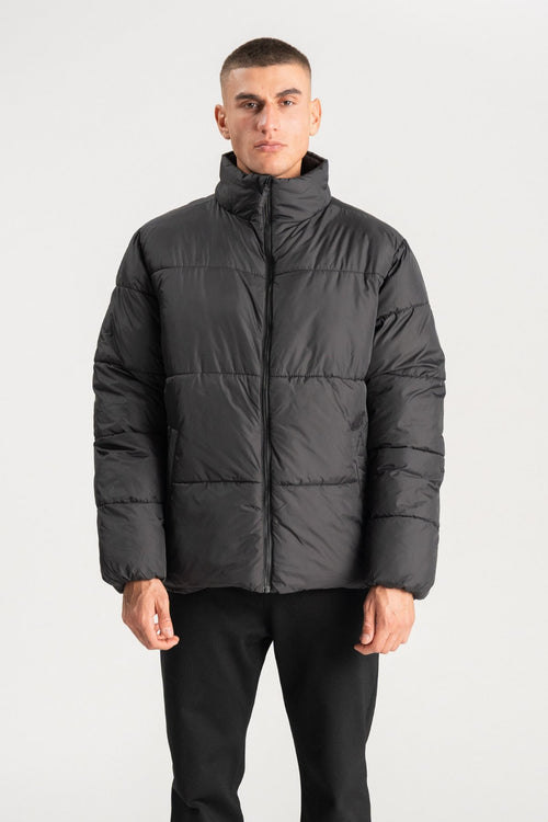 Puffer Jacket - Black - TeeShoppen Group™