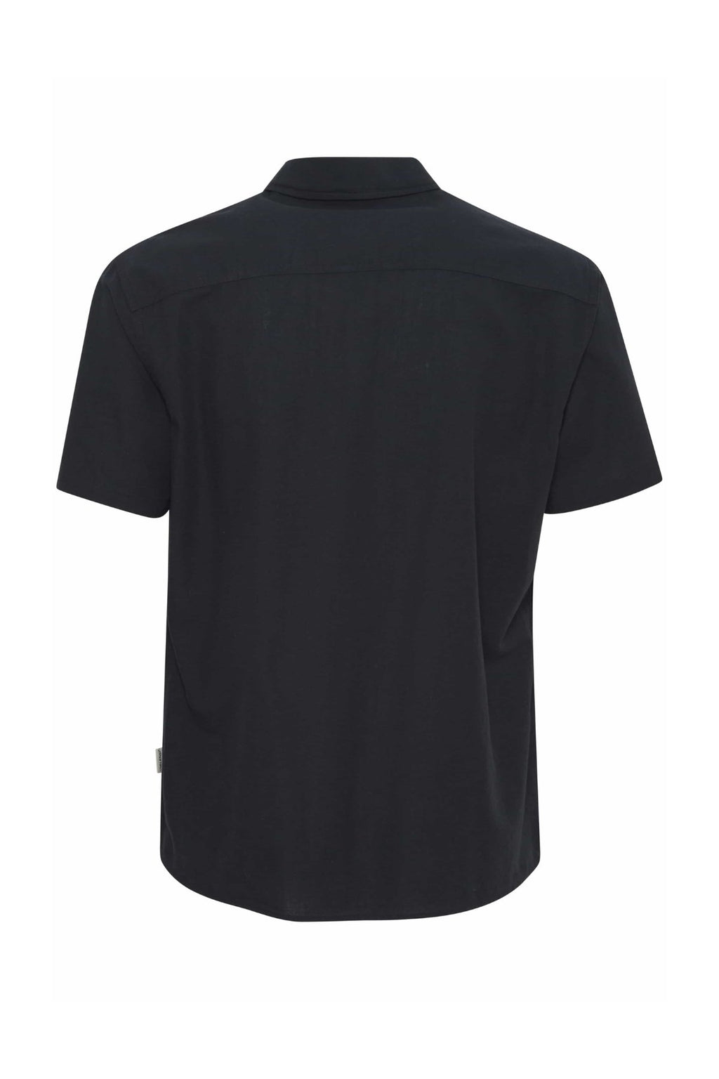 Short-sleeved Linen Shirt - Black
