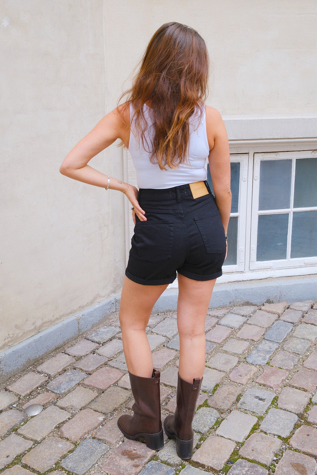 The Original Performance Denim Shorts - Schwarzer Denim