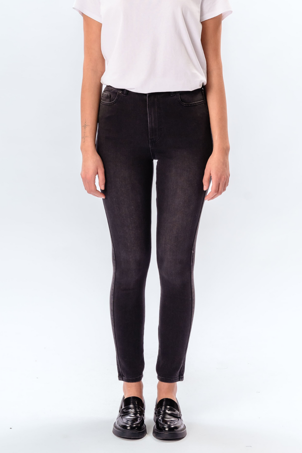 The Original Performance Skinny Jeans - schwarzer Denim gewaschen