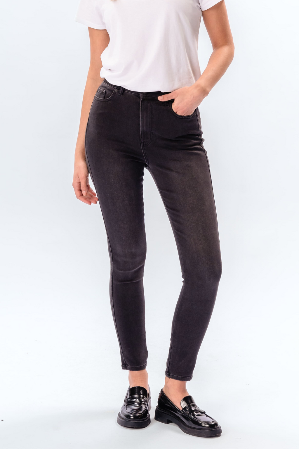 The Original Performance Skinny Jeans - schwarzer Denim gewaschen