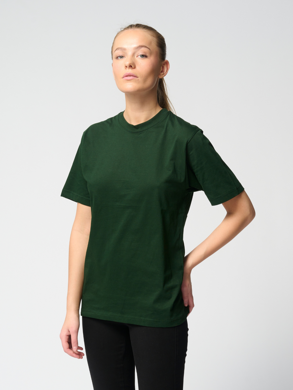 Oversized t-shirt - Flaschengrün