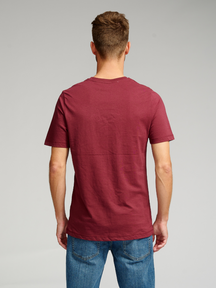 Bio -Basis -T -Shirt - Burgund