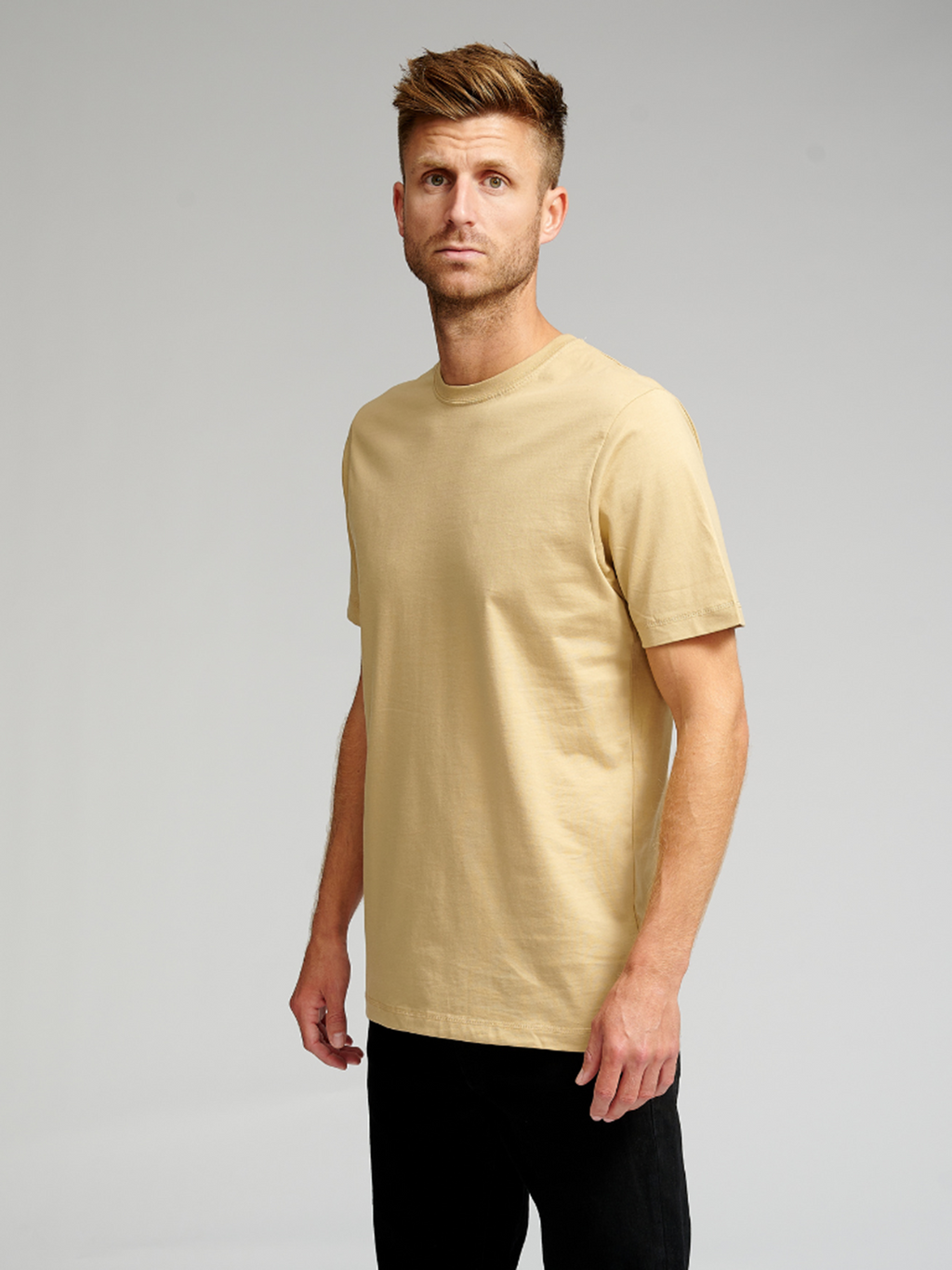 Basis T-shirt - Beige