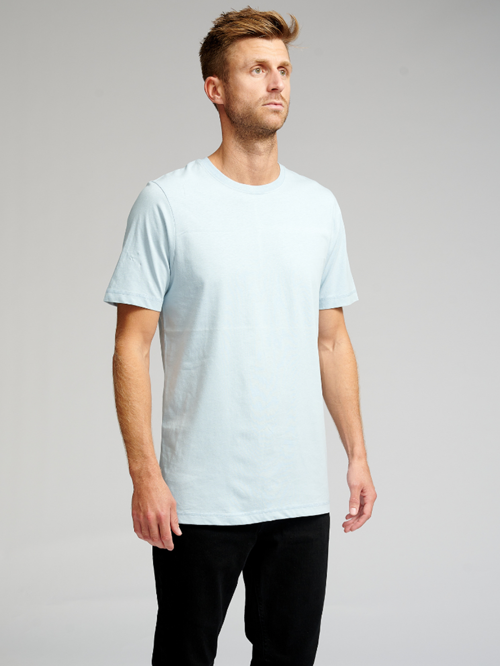 Bio -Basis -T -Shirt - Hellblau