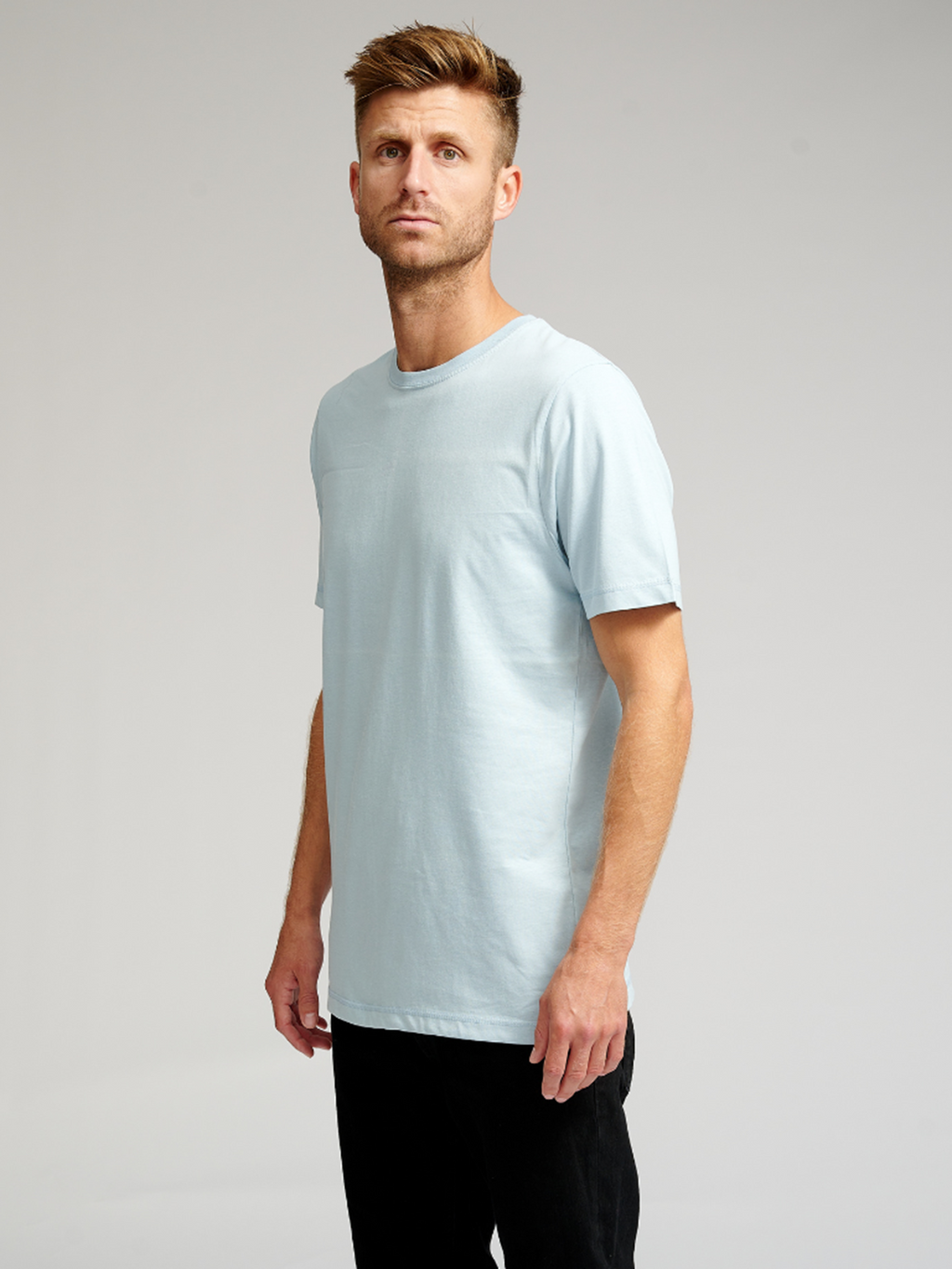 Basis T-shirt - Hellblau