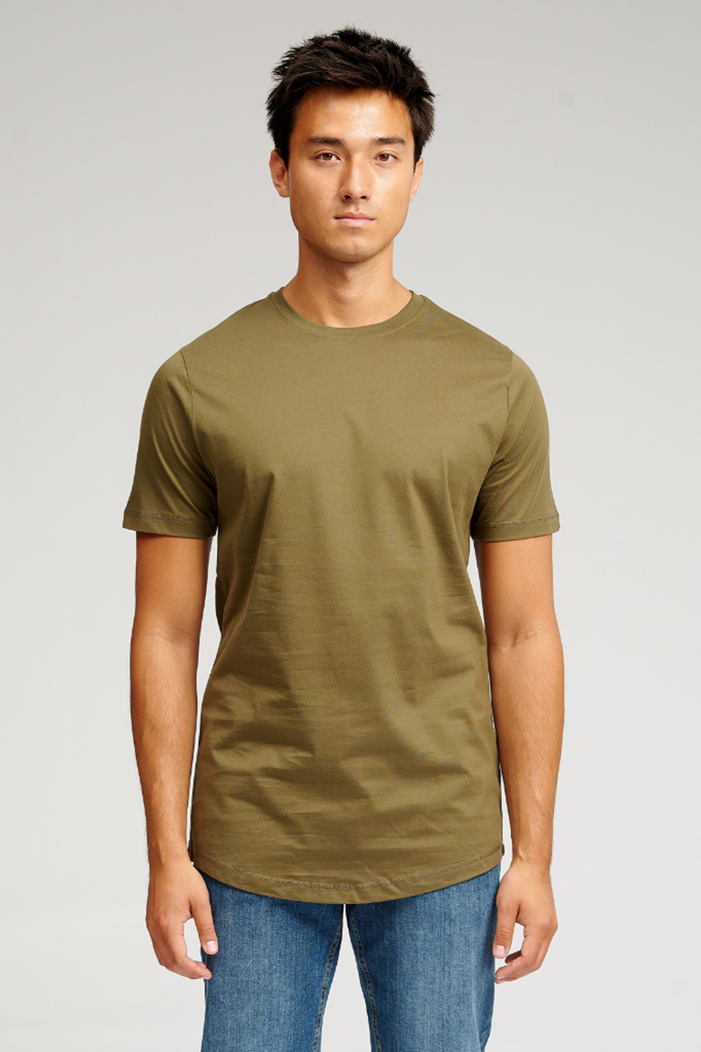 Langes T -Shirt - Armeegrün