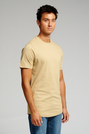 Langes T -Shirt - Beige