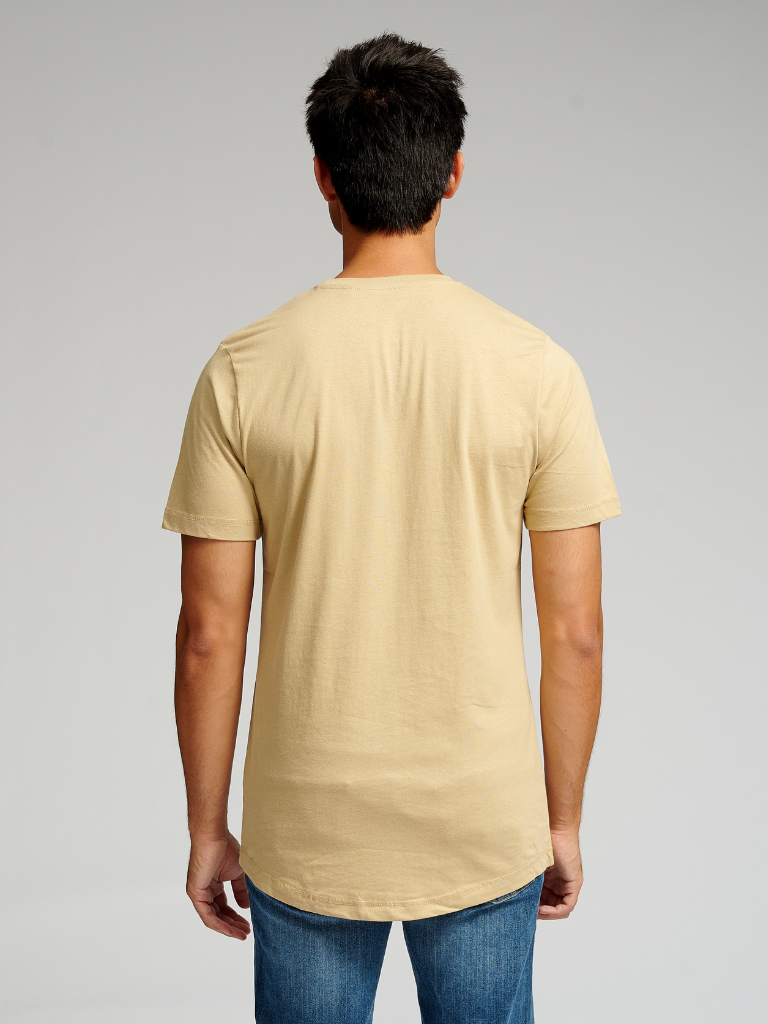 Langes T -Shirt - Beige