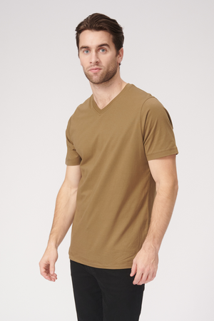 Basic Vneck T -Shirt - Olive