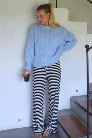 Gestrippt Pants - Blau