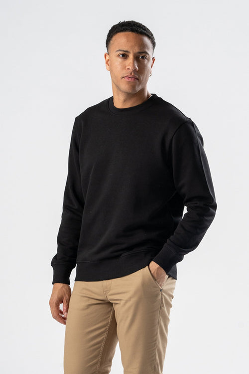 Sweatshirt Crewneck - Black - TeeShoppen Group™ - Shirt - TeeShoppen