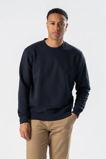 Sweatshirt mit Rundhalsausschnitt - Navy