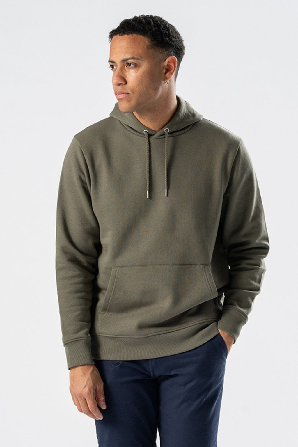 Sweatshirt Hoodie - Armeegrün