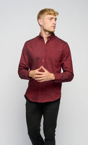 The Original Performance Oxford Shirt ™ ️ - Bordeaux