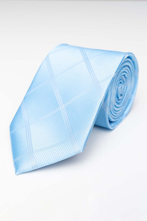 Tie - Blue Striped - TeeShoppen Group™ - Accessories - TeeShoppen