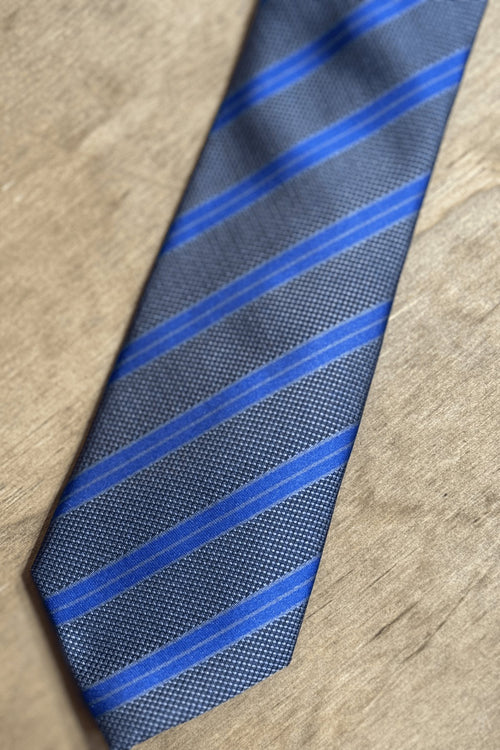 Tie - Grey/Blue - TeeShoppen Group™