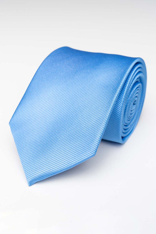 Tie - Light Blue/Light Blue Striped - TeeShoppen Group™ - Accessories - TeeShoppen