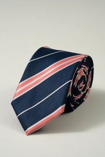 Tie - Navy Striped