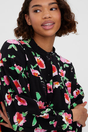 Hymnen Langarmankleid - schwarze Hymnen