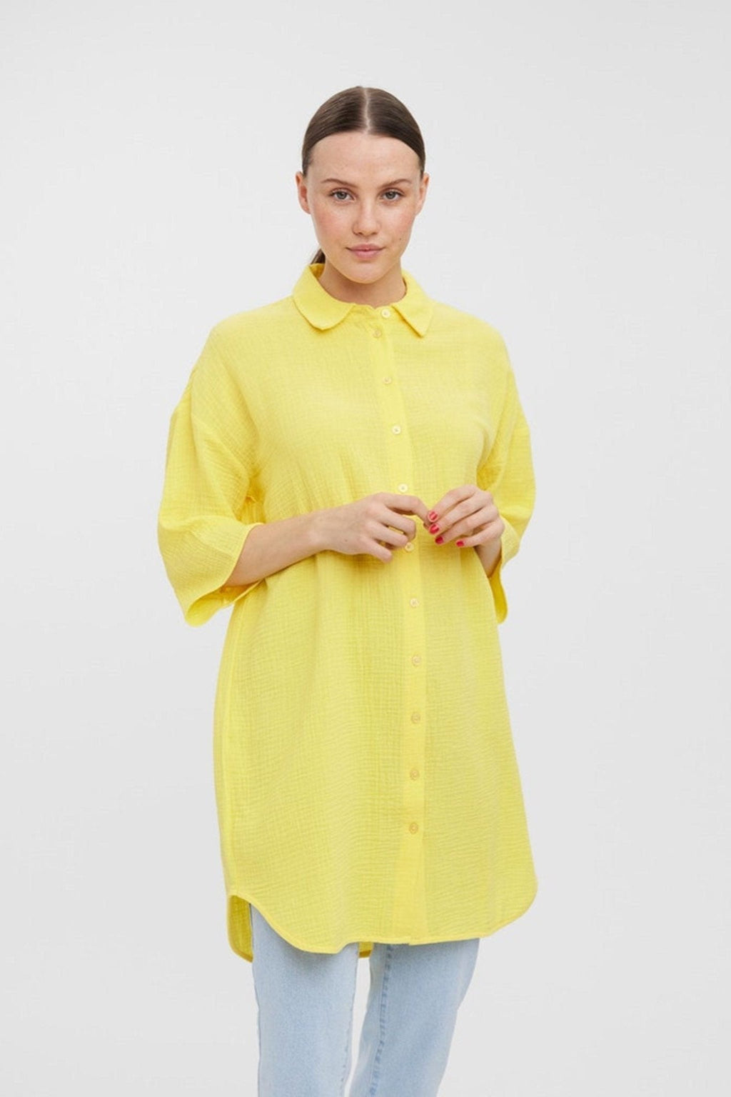 Natali 3/4 Overshirt - Gelb