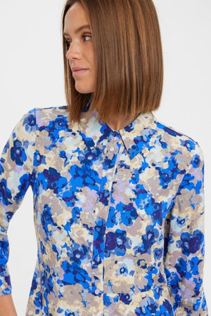 Elly 3/4 Hemdkleid - nautisch blau