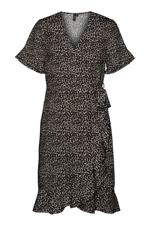 Henna Mini Wrap -Kleid - Haferflocken