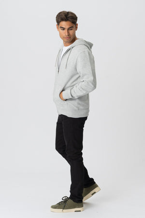 Zip Hoodie - Aschegrau