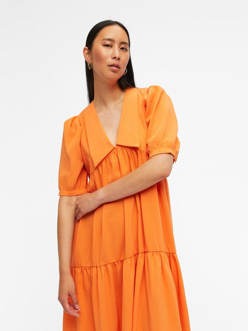 Alaia Long Dress - Autumn Sunset - TeeShoppen Group™ - Dress - Object