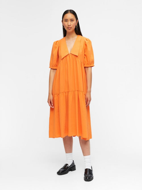 Alaia Long Dress - Autumn Sunset - TeeShoppen Group™ - Dress - Object