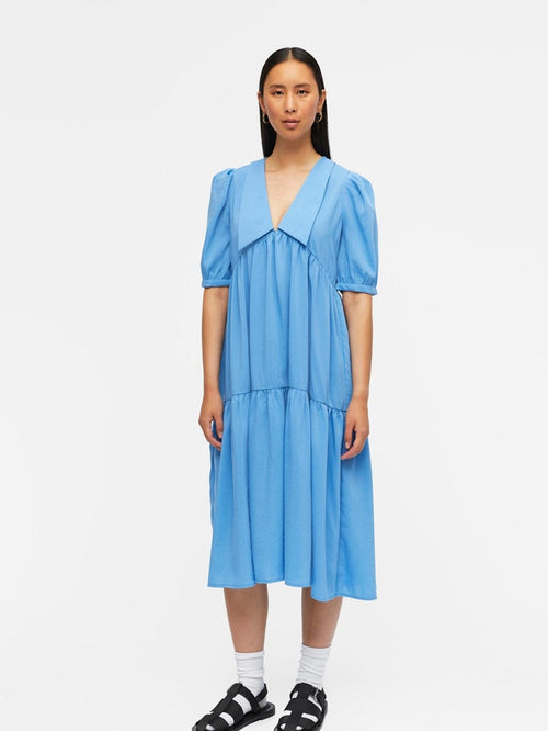 Alaia Long Dress - Marina - TeeShoppen Group™ - Dress - Object