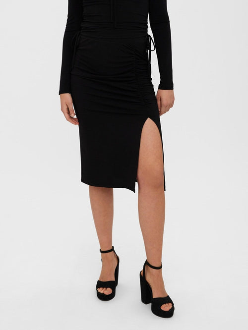 Alberta High Waist Skirt - Black - TeeShoppen Group™ - Skirt - Vero Moda