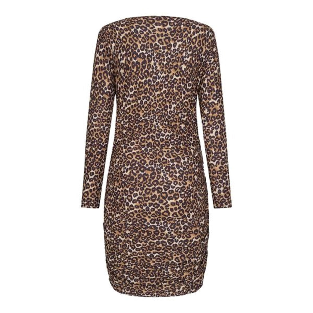 Alma Long-sleeved Dress - Leopard