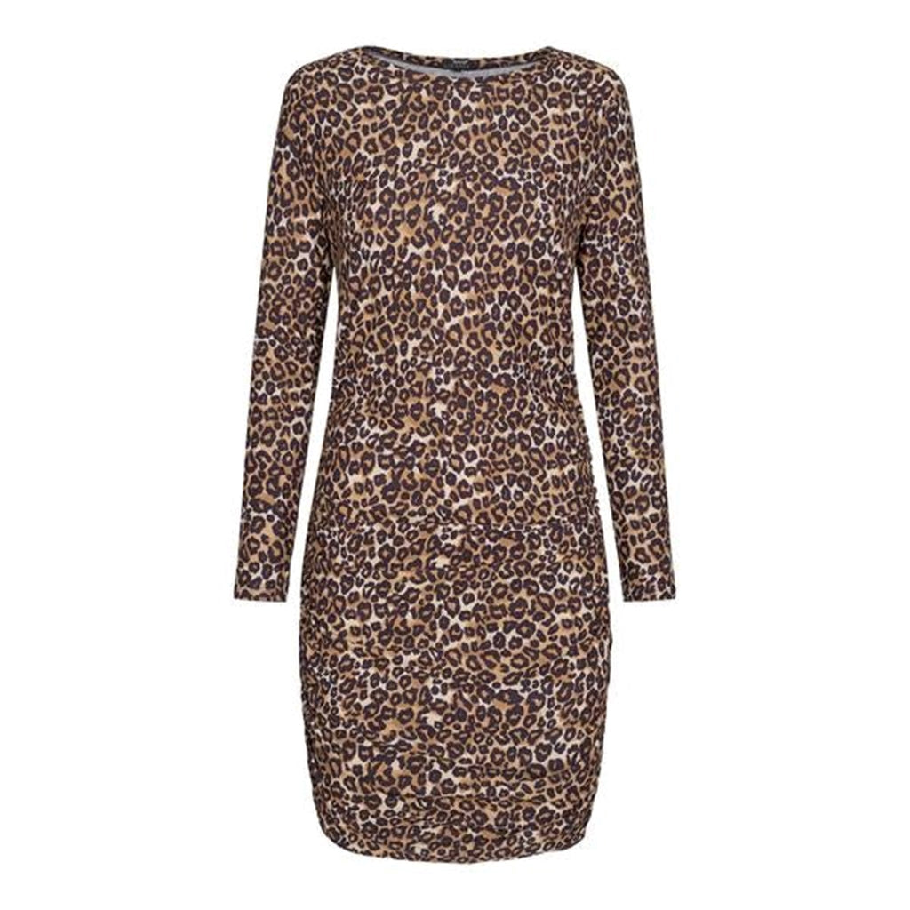 Alma Long-sleeved Dress - Leopard