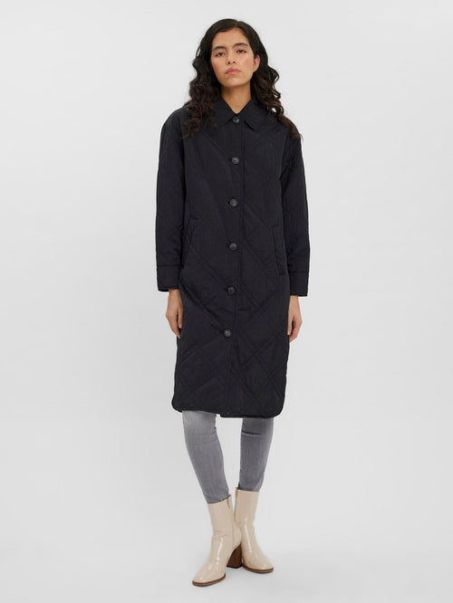 Ambere Merson Long Coat - Black - TeeShoppen Group™ - Jacket - Vero Moda