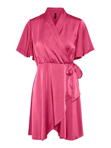 Amelia Wrap Kleid - Pink Pink