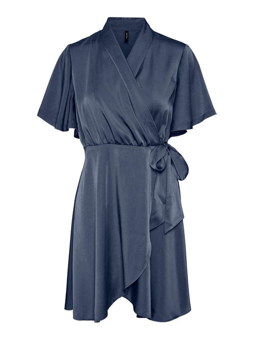 Amelia Wrap Dress - Vintage Indigo - TeeShoppen Group™ - Dress - Vero Moda