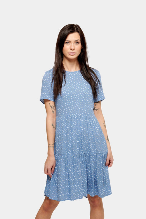 Anna dotted dress - Blue - TeeShoppen Group™ - Dress - Amis de Copenhague