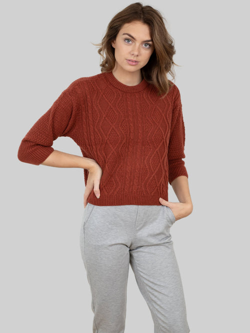 Augusta Knit - Chili Oil - TeeShoppen Group™ - Knitwear - Vero Moda