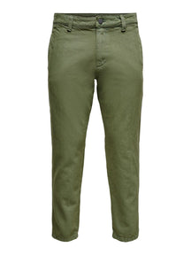 Avi Beam Chino Twill Hosen - Olive Night