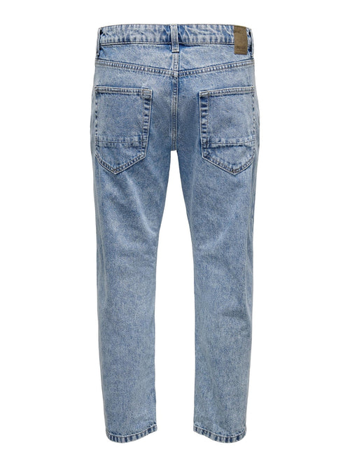 Avi Beam Jeans - Blue Denim - TeeShoppen Group™ - Jeans - Only & Sons
