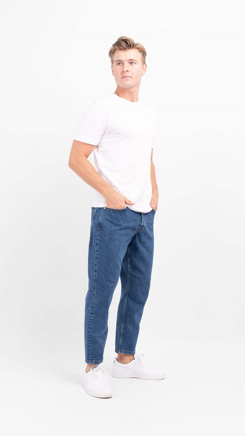 Avi Beam Jeans - Dark Blue Denim - TeeShoppen Group™ - Jeans - Only & Sons