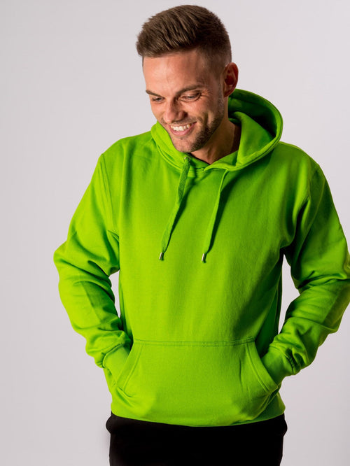 Basic Hoodie - Lime Green - TeeShoppen Group™ - Shirt - TeeShoppen